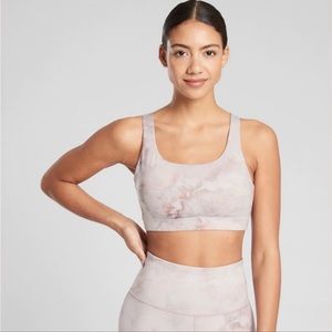 Athleta Exhale and Elation Pink Snow Dye Set
